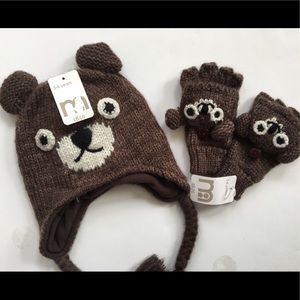 Winter hat and gloves set
